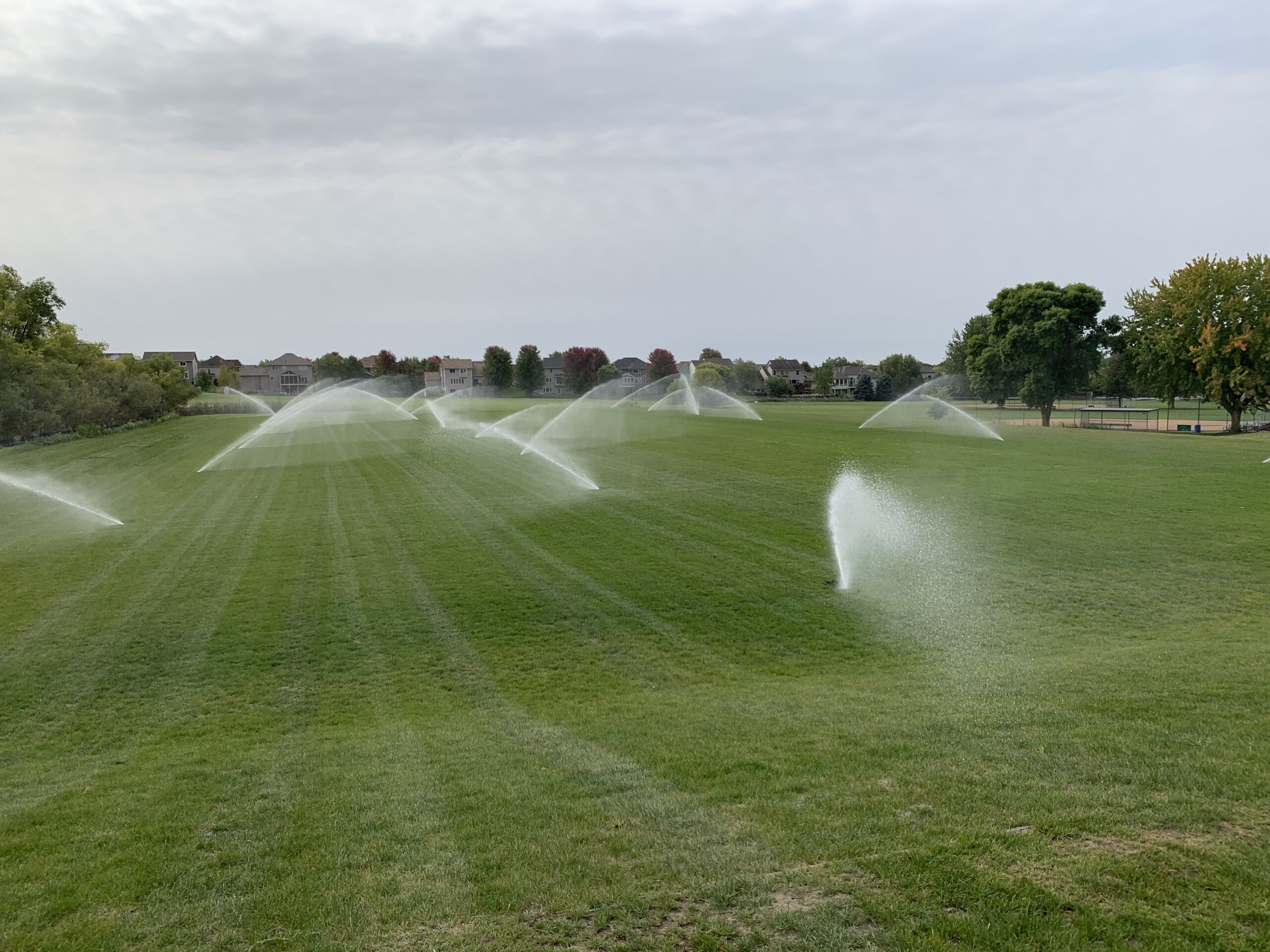 Irrigation using reused stormwater at Aronson Park, Lakeville
